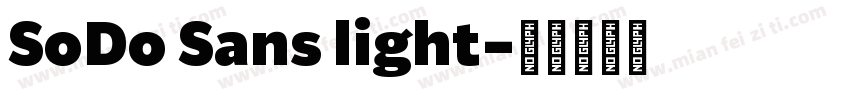 SoDo Sans light字体转换